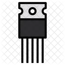 Semiconductor Transistor Chip Icon