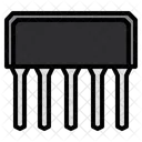 Semiconductor Transistor Chip Icon