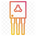 Semiconductor Transistor Chip Icon