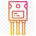 Semiconductor Transistor Chip Icon