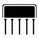 Semiconductor Transistor Chip Icon