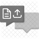 Send File Sharing Chat Icon
