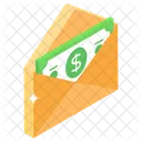 Dollar Mail Financial Letter Send Money Icon