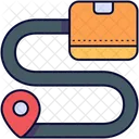 Verfolgung Spur Route Symbol