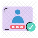 Senha Da Conta Login Verificacao De Conta Ícone