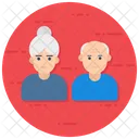 Senior Citizen Senior People Relationship Icon