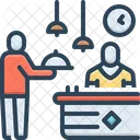 Serve Waiter Counter Icon