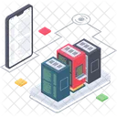 Server Hosting Database Server Database Storage Icon