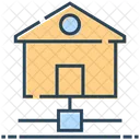 Server House Internet House Hosting Icon