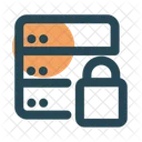 Server Lock Sever Security Database Security Icon