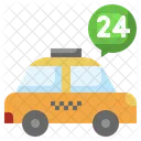 Servicios de taxi las 24 horas  Icono