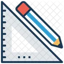 Set Square Degree Icon