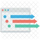 Setas Negocios Grafico Ícone