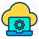 Cloud Setting Laptop Icon