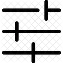 Settings Sliders Horizontal Icon