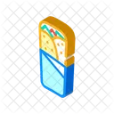 Shawarma Burrito Chimichanga Icon