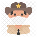 Sheriff Policia Avatar Icono