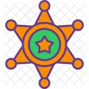 Sheriff Badge Cop Icon