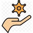 Sheriff Policia Insignia Icono