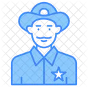 Sheriff Policia Insignia Icono