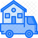 Truck Logistics Building Icon