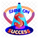 Shine On Success Dollar Currency Icon