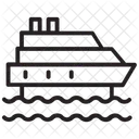 선박 크루즈 화물선 아이콘