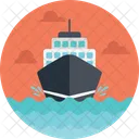 Cargo Ship Delivery Icon