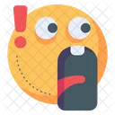 Shocked Shock Head Icon