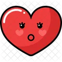 Set Heart Icon Emogi Emotion Icon