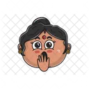 Indian Aunty Emoji Icon