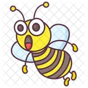 Cartoon Bee Honey Bee Animal Icon