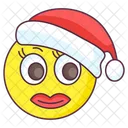 Shocked Santa Emoji Shocked Expression Emotag Icon