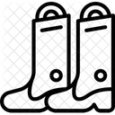 신발 부츠 방수 아이콘