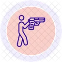 Shooter Line Icon Icon