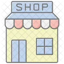 Shop Lineares Farbsymbol Symbol