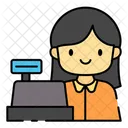 Shop Assistant Sales Person Sales Assistant Icon