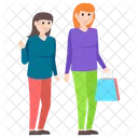 Shopping Purchasing Shopping Girls Icon