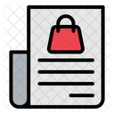 Shopping Bill  Icon