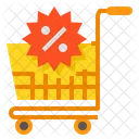 Discount Cart Shopping Icon