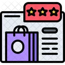 Shopping Review Shopping Rating Shopping Feedback Icon