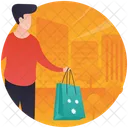 Shopping Time Christmas Gift Party Gift Icon