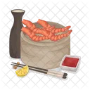 Shrimp Seafood Food Icon