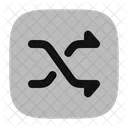 Shuffle Square Icon