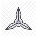 Japanese Shuriken Throwing Star Icon