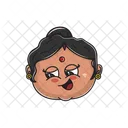 Indian Aunty Emoji Icon