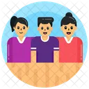 Siblings Brother And Sisters Buddies Icon