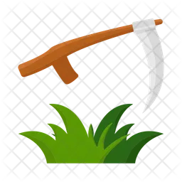 Sickle and grass  Icon