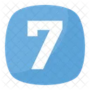 Sieben 7 Zahl Symbol