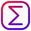 Sigma Notation Mathematical Symbols Mathematical Notation Icône